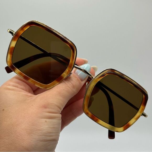 CUTLER AND GROSS Sunglasses CG1301 003 Light Brown Havana Unisex NEW main image 4
